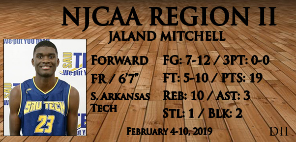 Feb 4-10, 2019 DII Player of the Week
